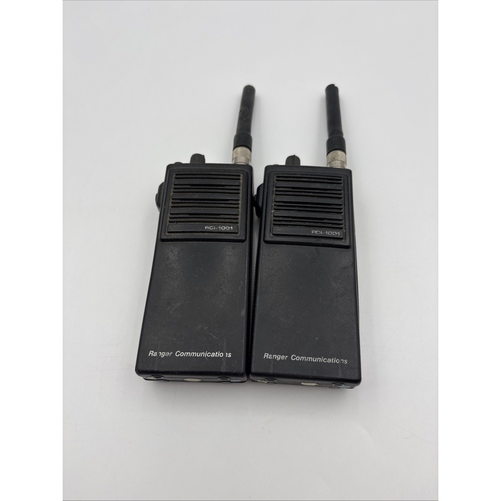 2 Ranger Communications RCI-1001 Portable 2-Way Radios Handheld VHF Untested